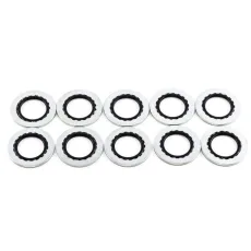 Deatschwerks 10AN Rubber and Metal Crush Washer (Pack Of 10)