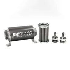 Deatschwerks 5/16 in, 40 micron, 110mm In-line fuel filter kit