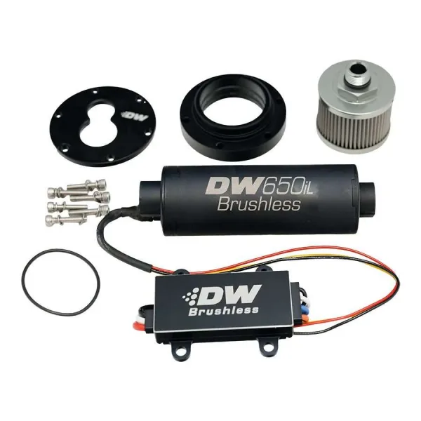 Deatschwerks DW650iL Brushless in-line Fuel pump w/2-speed controller for 3.5L surg