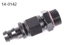 Radium 10AN ORB to PushLok Hose End, Straight, 1/2"