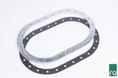 Radium Fuel Cell Weld Flange, Raw Alum w/ Gasket